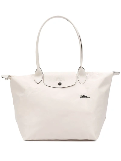Longchamp Large Le Pliage Shoulder Bag In Neutrals