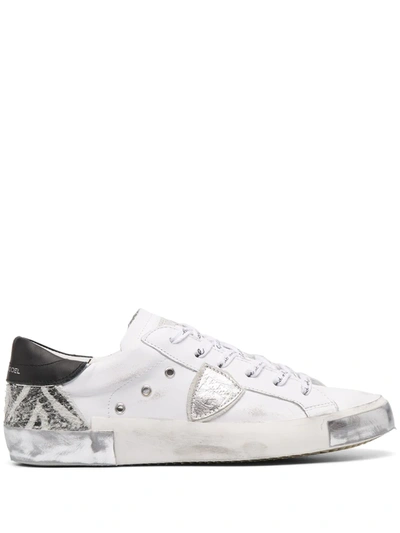 Philippe Model Paris Prsx Python Mixage Low-top Sneakers In Weiss