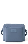 Dagne Dover Micah Water Resistant Neoprene Crossbody Bag In Ash Blue