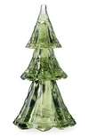 Juliska Set Of 3 Glass Trees In Evergreen