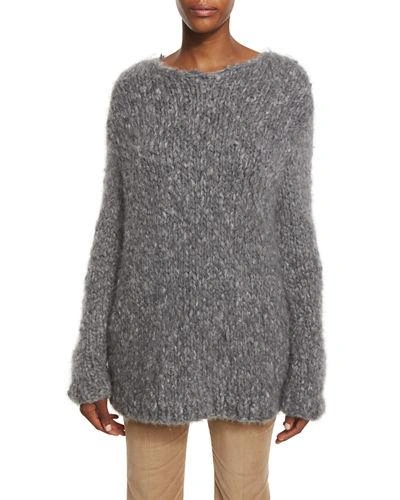 Gabriela Hearst Chunky-knit Cashmere Sweater In Gray