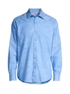Robert Graham Andretti Classic-fit Paisley Print Sport Shirt In Light Blue