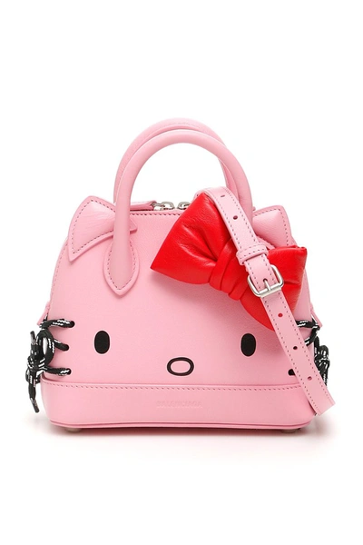 Balenciaga Hello Kitty Ville Xxs Mini Bag In Pink