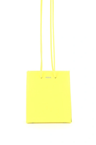 Medea Short Prima Bag With Long Strap In Safety Yellow