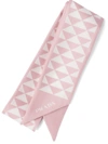 Prada Printed Twill Scarf In Pink