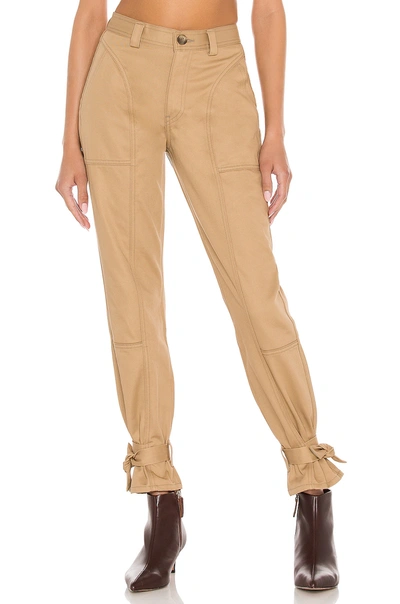 Trave Darcy Cinched Ankle Trouser In Blondie