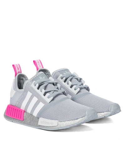 Adidas Originals Kids' Adidas Big Girls Nasa Artemis Nmd R1 Casual Sneakers From Finish Line In Halo Silver