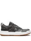 Nike Dunk Low Disrupt Leather And Mesh Sneakers In Black,fossil,gum Medium Brown,black