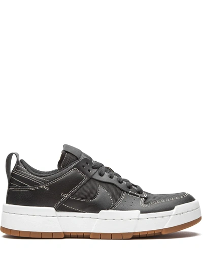 Nike Dunk Low Disrupt Leather And Mesh Sneakers In Black