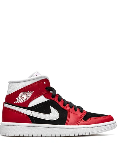 Jordan Air  1 Mid Trainers In Red