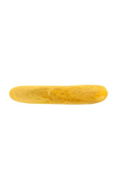 Dinosaur Designs Stone Butter Knife In Yellow