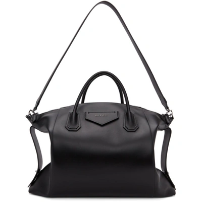 Givenchy Black Large Soft Antigona Bag In 001 Black