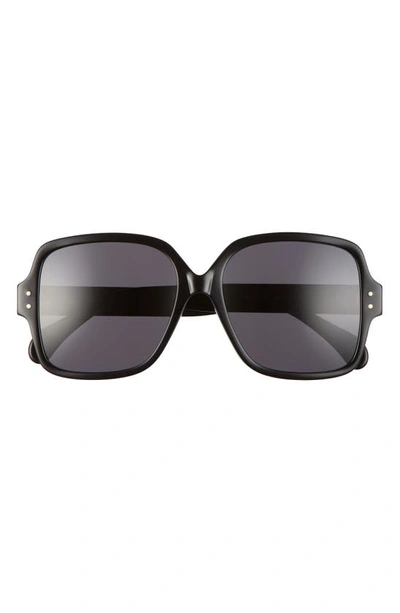 Alaïa 56mm Square Sunglasses In Black