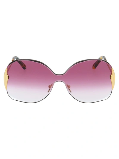 Chloé Ce162s Sunglasses In 824 Gold Gradient