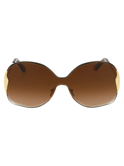 Chloé Ce162s Sunglasses In Gold