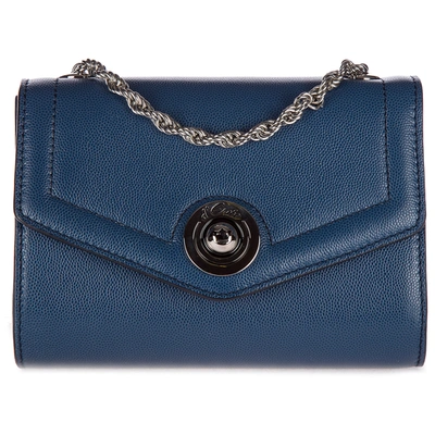 D'este Women's Clutch With Shoulder Strap Handbag Bag Purse  Antibes In Blue