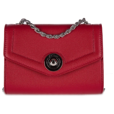 D'este Women's Clutch With Shoulder Strap Handbag Bag Purse  Antibes In Red