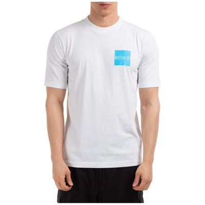 Outhere Men's Short Sleeve T-shirt Crew Neckline Jumper  Lunar In White
