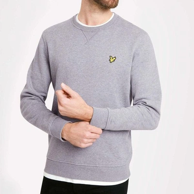 Lyle & Scott Lyle And Scott Crew Neck Merino Knit Jumper Grey