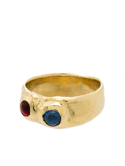 Mondo Mondo Felt Stone-embellished Ring In Gold
