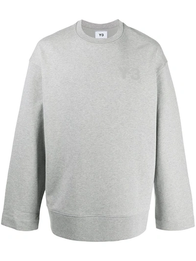 Adidas Y-3 Yohji Yamamoto Men's Grey Cotton Sweatshirt