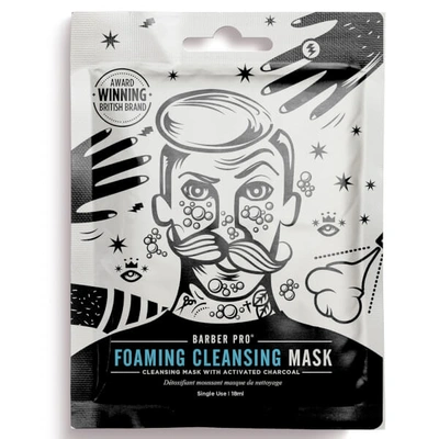 Barber Pro Foaming Cleansing Mask With Activated Charcoal