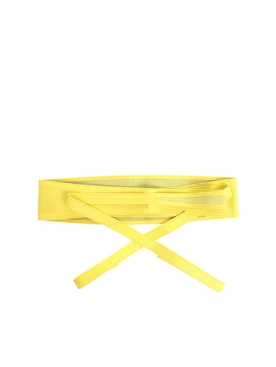 Ki6? Who Are You? Yellow Leather Belt