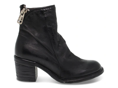 A.s. 98 Women's Black Leather Ankle Boots