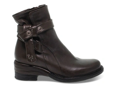 A.s. 98 Women's Grey Leather Ankle Boots