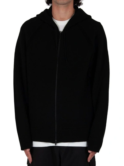 Adidas Y-3 Yohji Yamamoto Men's Black Wool Cardigan