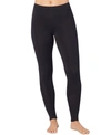 Cuddl Duds Softwear With Stretch High-waisted Maternity Layering Leggings In Black