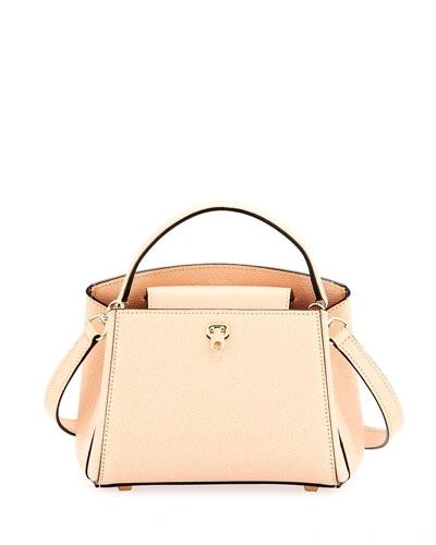 Valextra Triennale Micro Leather Top-handle Bag In Pink