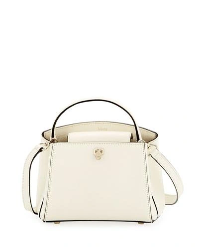 Valextra Triennale Micro Leather Top-handle Bag In White