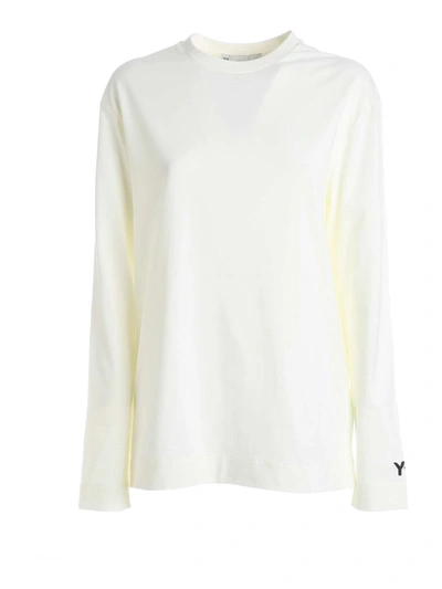 Adidas Y-3 Yohji Yamamoto Women's White Cotton T-shirt
