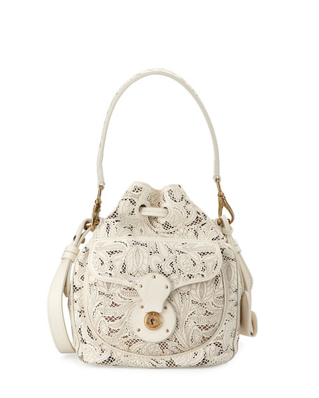 ralph lauren cream handbag