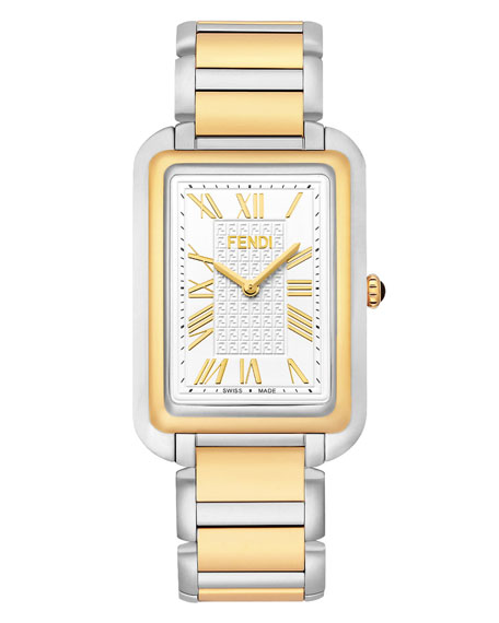 Fendi Large Two-tone Classico Stainless 