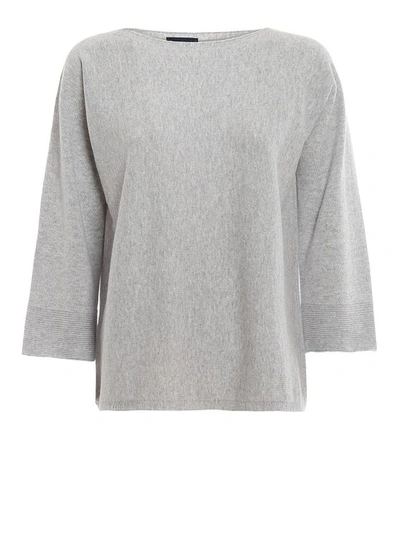 Paolo Fiorillo Wool And Cashmere Sweater In Light Grey