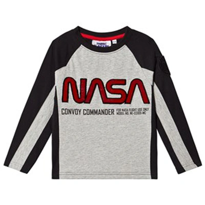 Fabric Flavours Boys Grey Kids Nasa Cotton-blend Long-sleeve T-shirt 3-10 Years 5-6 Years