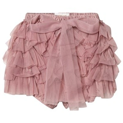 Dolly By Le Petit Tom Kids' Frilly Bloomers Mauve In Pink