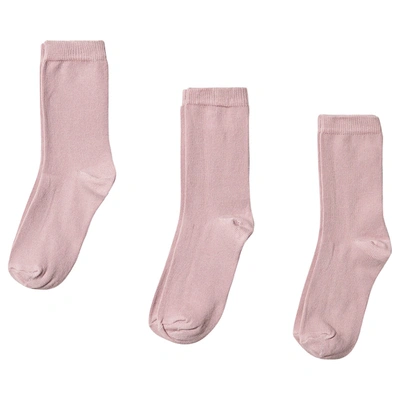Melton Pack Of 3 Wild Rose Solid Socks