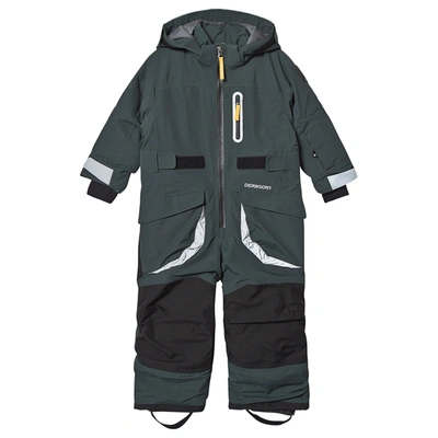 Didriksons Babies'  North Sea Sogne Kids Coverall In Green