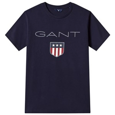 Gant Kids T-shirt For Boys In Black
