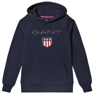 Gant Kids' Navy Shield Logo Hoodie