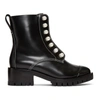 3.1 Phillip Lim / フィリップ リム Lug Sole Zipper Embellished Leather Ankle Boots In Black