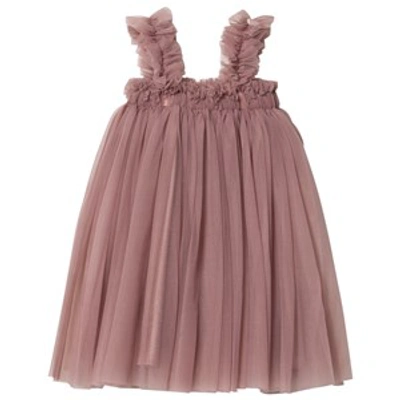 Dolly By Le Petit Tom Kids' Tutu Dress Beach Cover Up Mauve In Pink