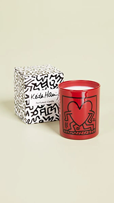 Ligne Blanche Running Heart Candle In Red