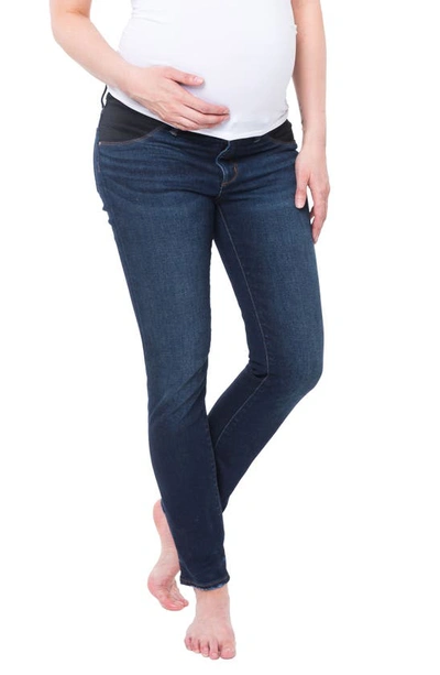 Nom Maternity Chelsea Under-the-belly Jeans In Dark Wash