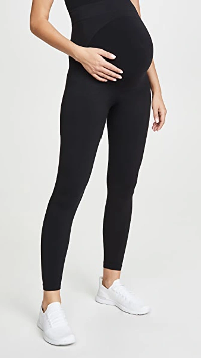 Blanqi Everyday Maternity Belly Support Leggings In Black