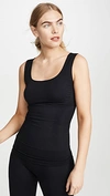 Blanqi Everyday Pull-down Postpartum + Nursing Support Tank Top In Black