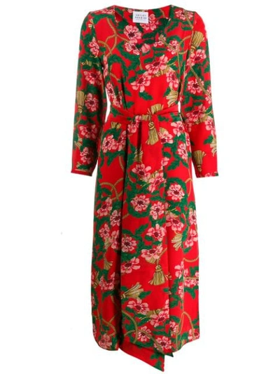 Hayley Menzies Eden Floral Dress In Red